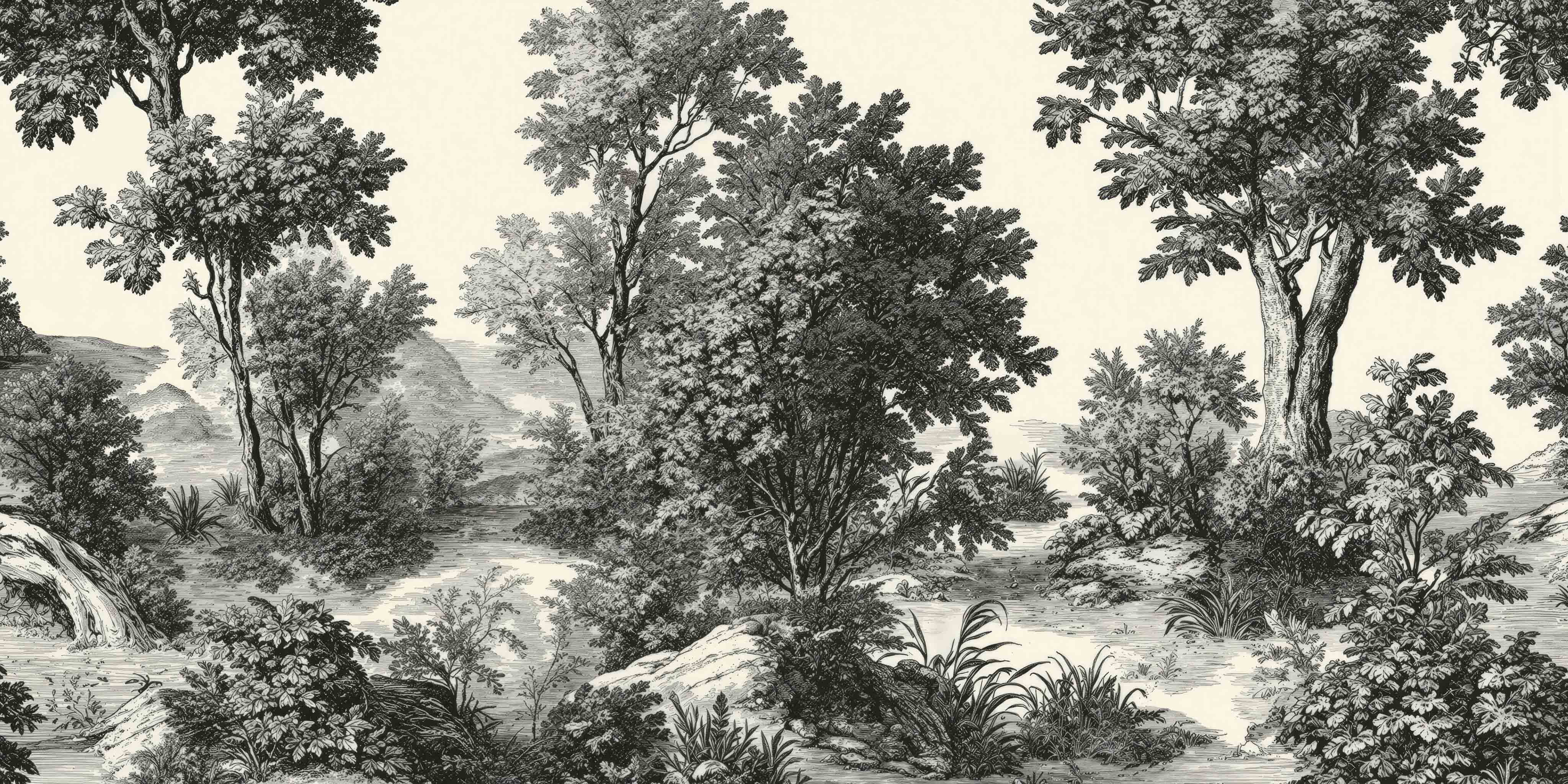 Woodland Etching